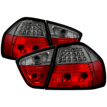 BMW E90 06-08 4Dr LED Bakljus - Röda Röktonade Spyder Auto